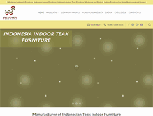 Tablet Screenshot of indoor-teak.com